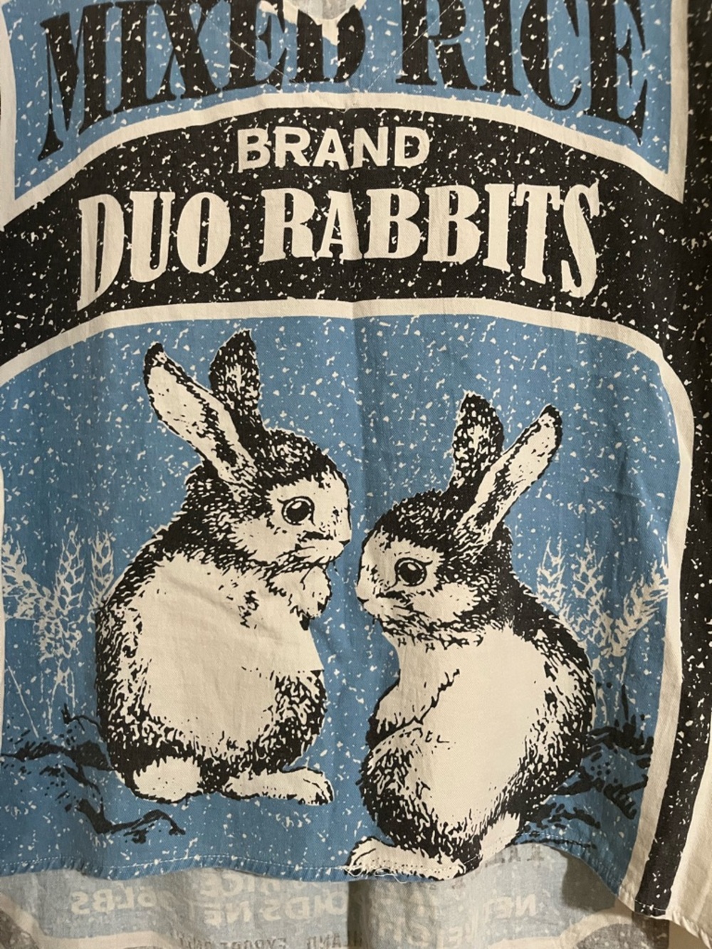 Jaded Gypsy Duo Rabbits Graphic Top S/M Vintage Style Fun Cool Comfy Retro - Picture 2 of 5